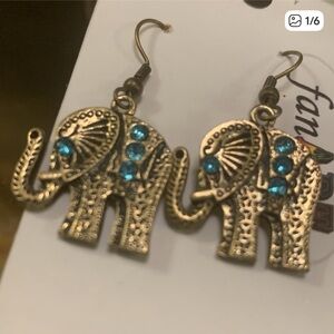 Elephant Dangle Earrings
